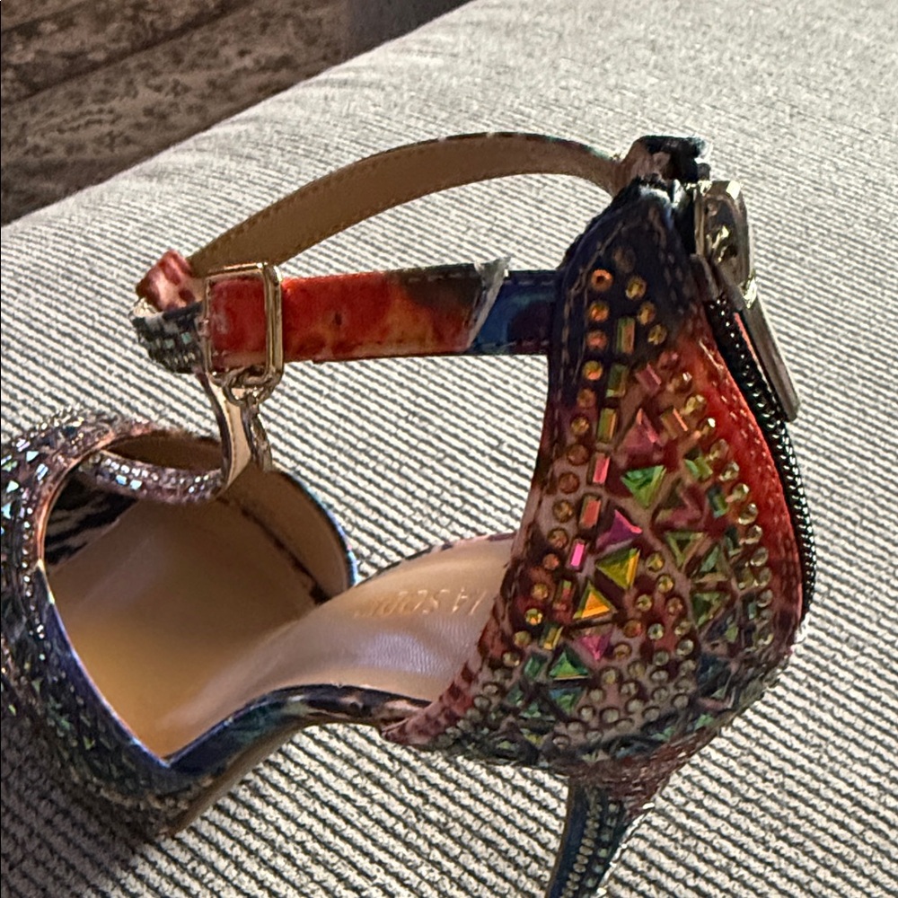 Thalia Sodi Multicolor 5” Studded Heels - Picture 6 of 8